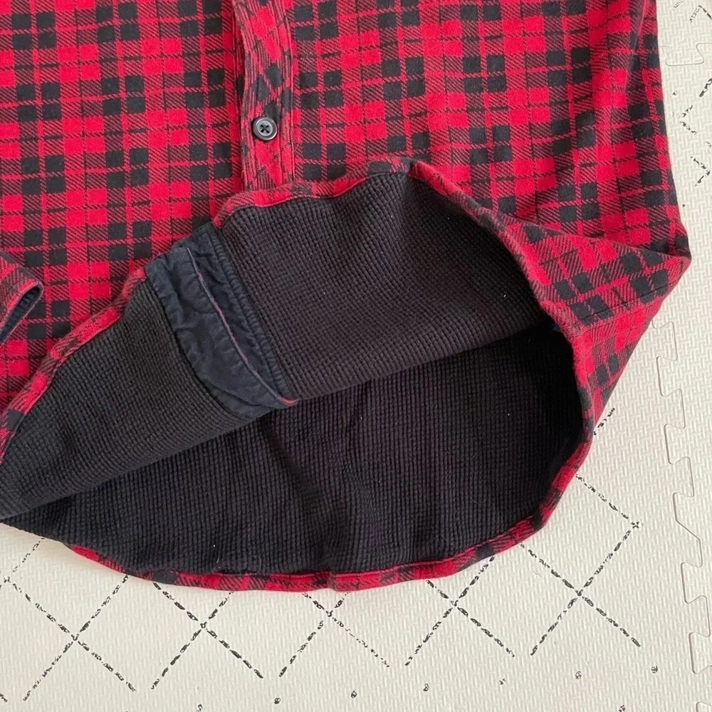 Ralph Lauren Polo‎ kids double layered thermal plaid shirt XL 18-20